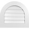Ekena Millwork Round Top Surface Mount PVC Gable Vent: Functional, w/ 3-1/2"W x 1"P Standard Frame, 24"W x 22"H GVPRT24X2201SF - alternate 1